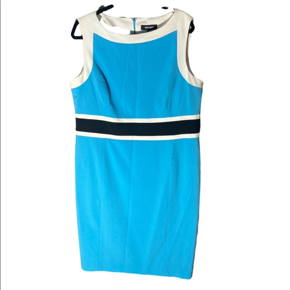 Summertime ! Nine West Sleeveless Color Block Dre… - image 1